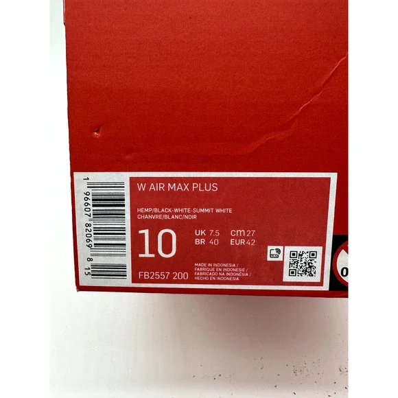 Nike Air Max Plus "United in Victory" Womens size 10 Mens ≈ 8.5 shoes FB2557 200 - Picture 6 of 6